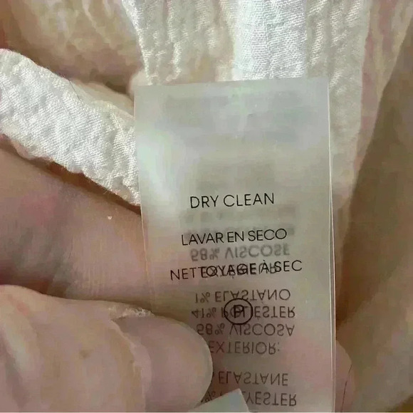 CALVIN KLEIN Womens Pink Stretch Textured Ruffled 3/4 Sleeve Midi‎ Dress Size 14 - Picture 10 of 14